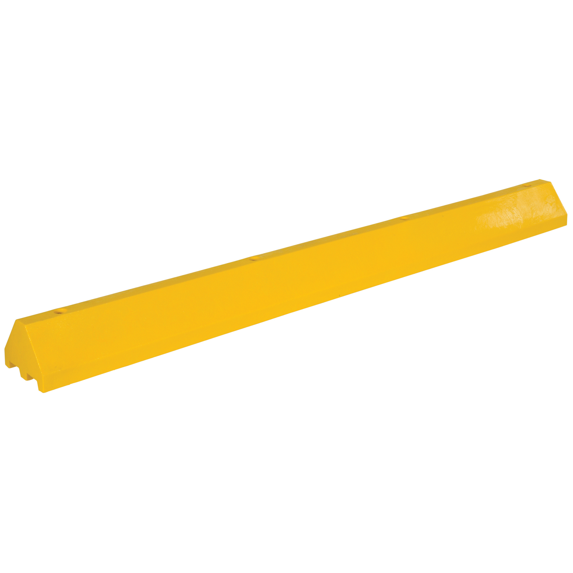 Vestil Recycled Plastic Truck Stop - 96in. Length, 7in. Height, Yellow, Model# CS-TB96-Y
